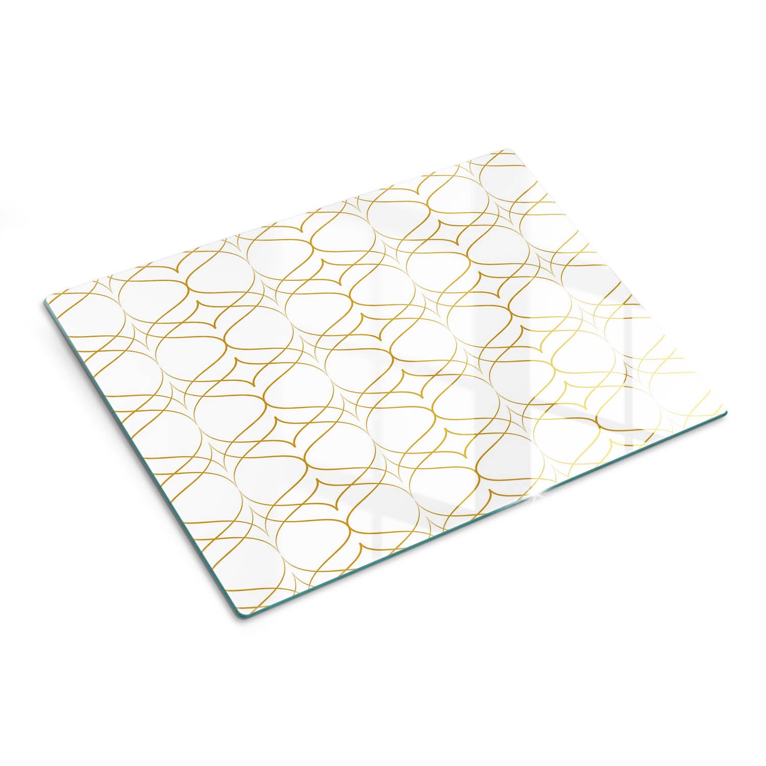 Szklana deska do krojenia szkło hartowane dekoracyjny nadruk - Wzór Geometryczny - 30x40 - Tulup
