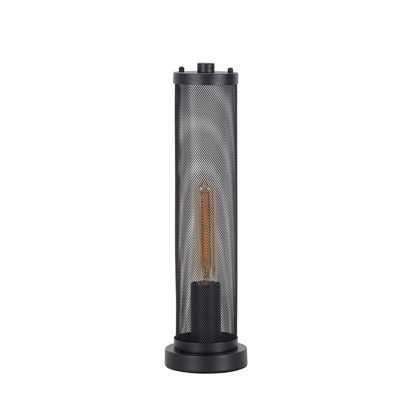 Lampa Corep FARADAY z czarnego metalu, wys. 45 cm.