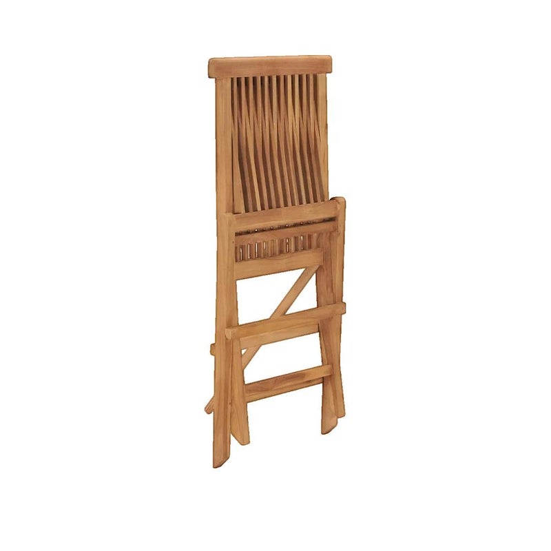Składane krzesła ogrodowe vidaXL Wytrzymałe drewno tekowe i elegancki design zestaw 6 sztuk
