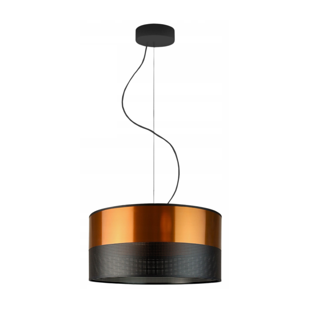 Lampa sufitowa żyrandol lampa wisząca z abażurem walec 40 cm BLUES