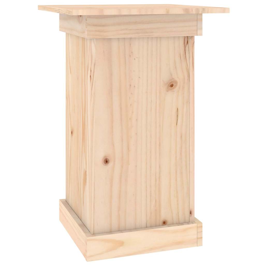 Stojak na Kwiaty Drewniany 60 cm Brązowy na Balkon do Ogrodu na Taras