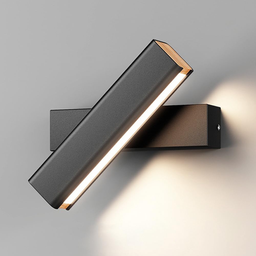 Obrotowa lampa ścienna Nordic – 360° LED, prosty i elegancki design, ciepłe światło do sypialni lub salonu