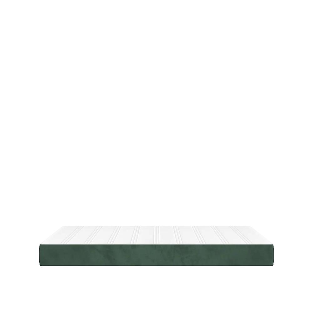 Materac Vidaxl sprężyny kieszeniowe pianka średnio-twardy 120x200 cm ciemnozielony