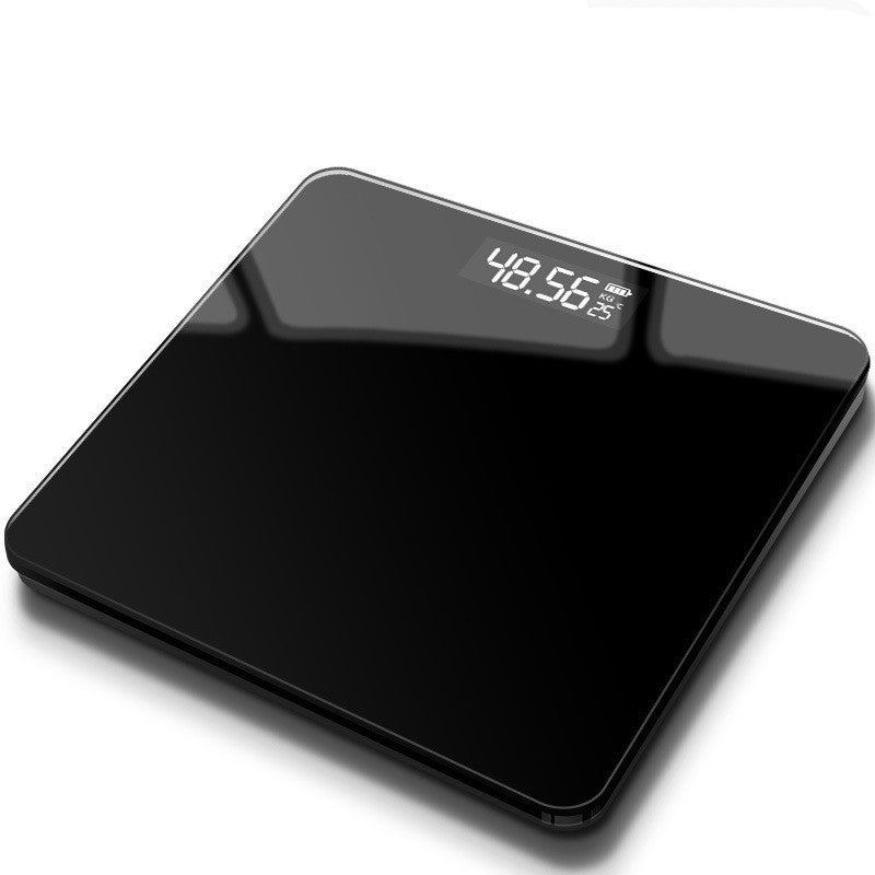 Waga elektroniczna, precyzyjny wyświetlacz LED, smukła, lekka konstrukcja, maksymalny udźwig 180 kg, dokładność 50 gramów, czarna