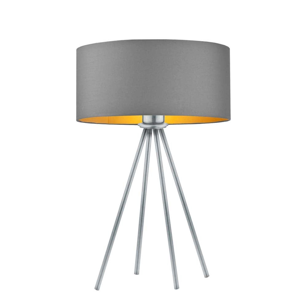 Lampka nocna na biurko lampa biurkowa LED z abażurem walec 30cm SOLARIS