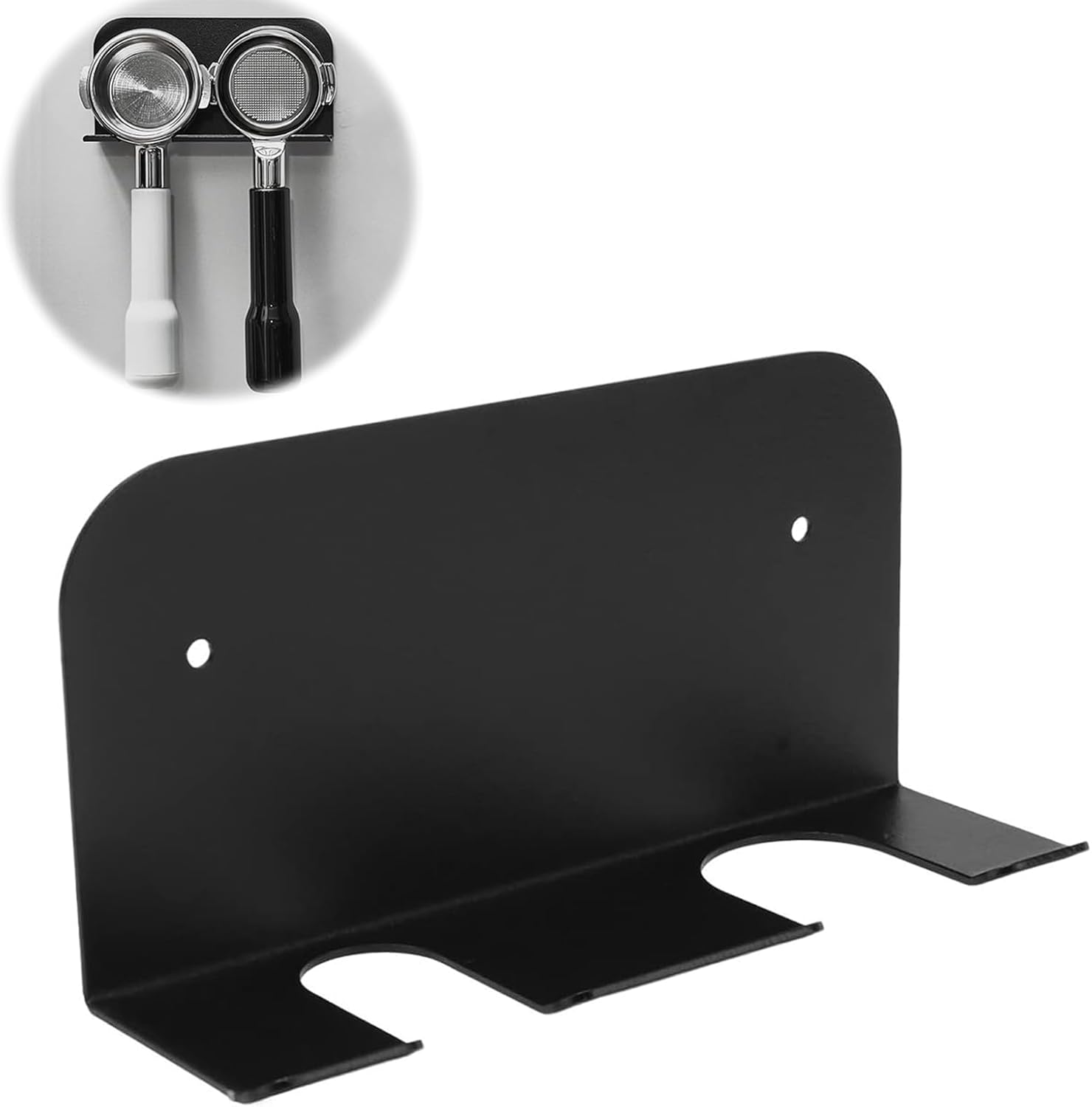 Wsparcie dla Mural do Filtra Kawowego – Stop Aluminium, Kompatybilne 51/53/58mm, Czarny Organizer Baristy