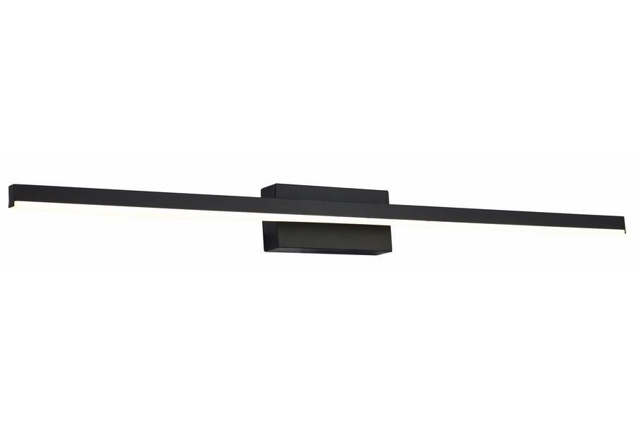 Kinkiet ścienny Linea czarny LED 12W 4000K 840lm styl nowoczesny wym: 7 x 80 x 8 cm tworzywo sztuczne IP44 Reality