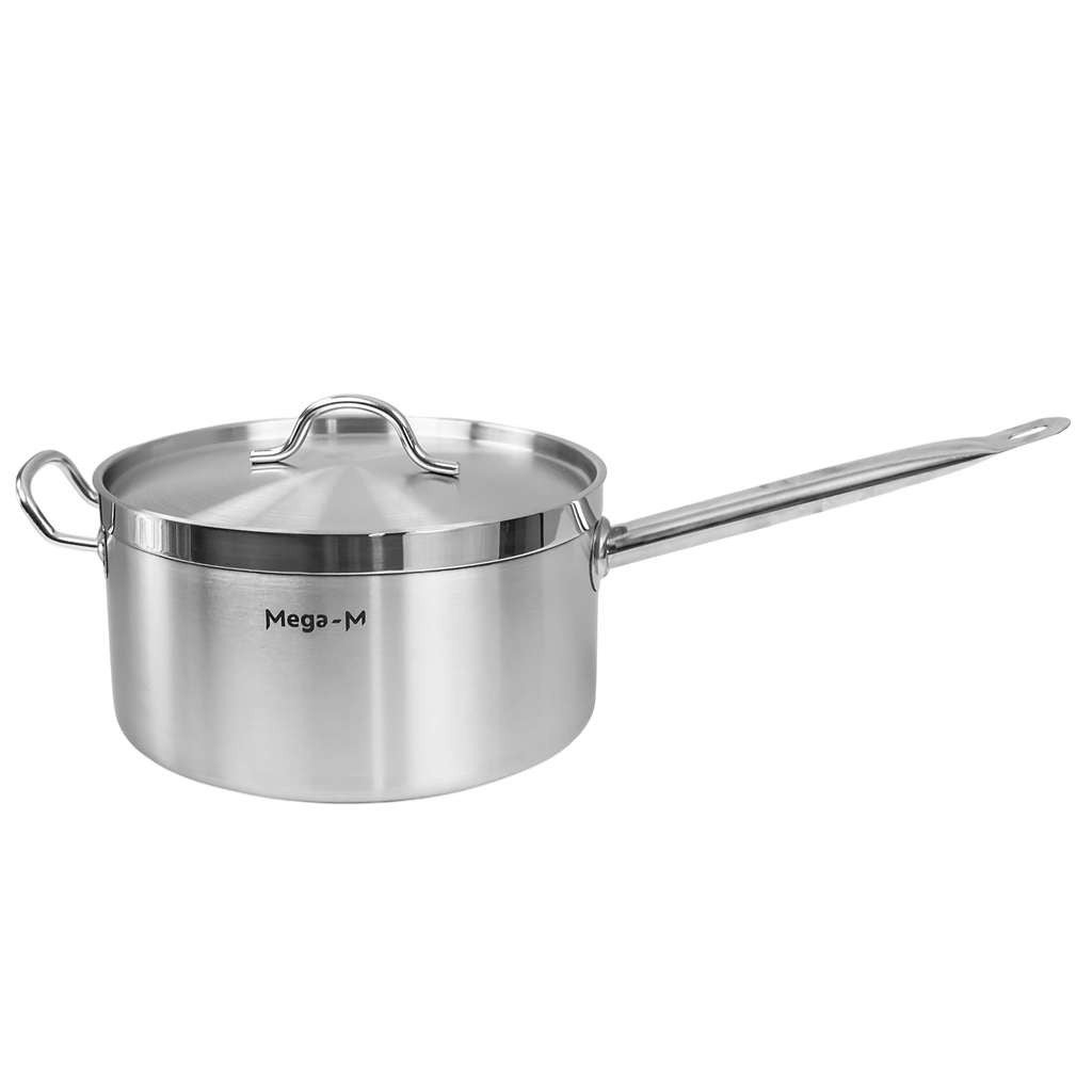 Rondel gastronomiczny wysoki z pokrywką Mega-M PRO 8l śr. 26 cm x h 14,5 cm