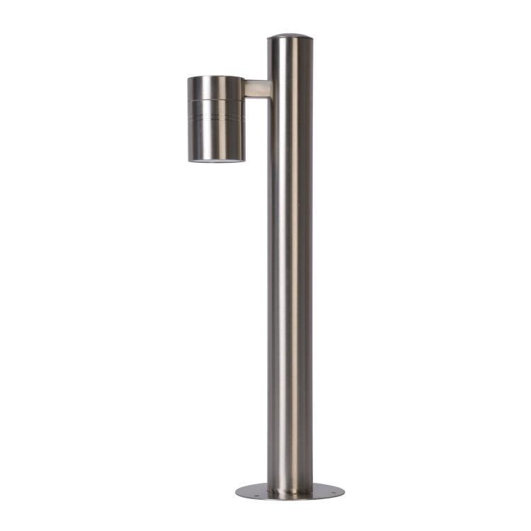 Lampa ogrodowa stojąca Arne-Led srebrna 1xGU10x5W IP44 wym: 49,5 x 18,5 x 18,5 cm metal Lucide