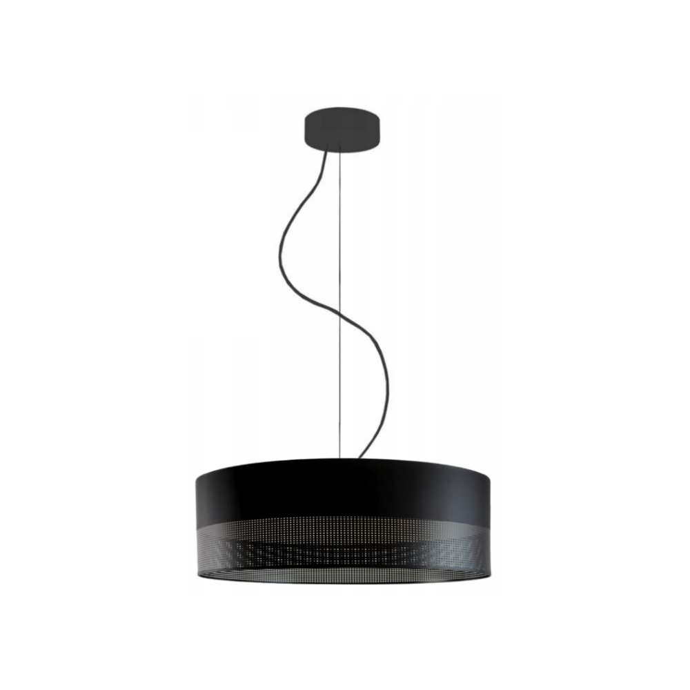 Lampa sufitowa żyrandol lampa wisząca z abażurem walec 50 cm BLUES