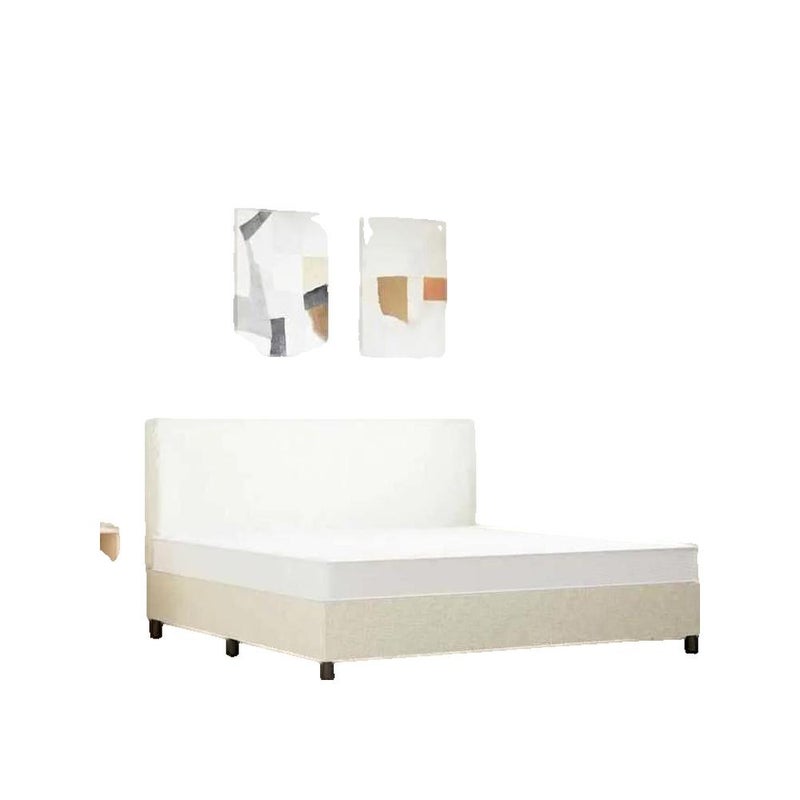 Materac sprężynowy bonnell vidaXL biały 180x200 cm Komfort średni
