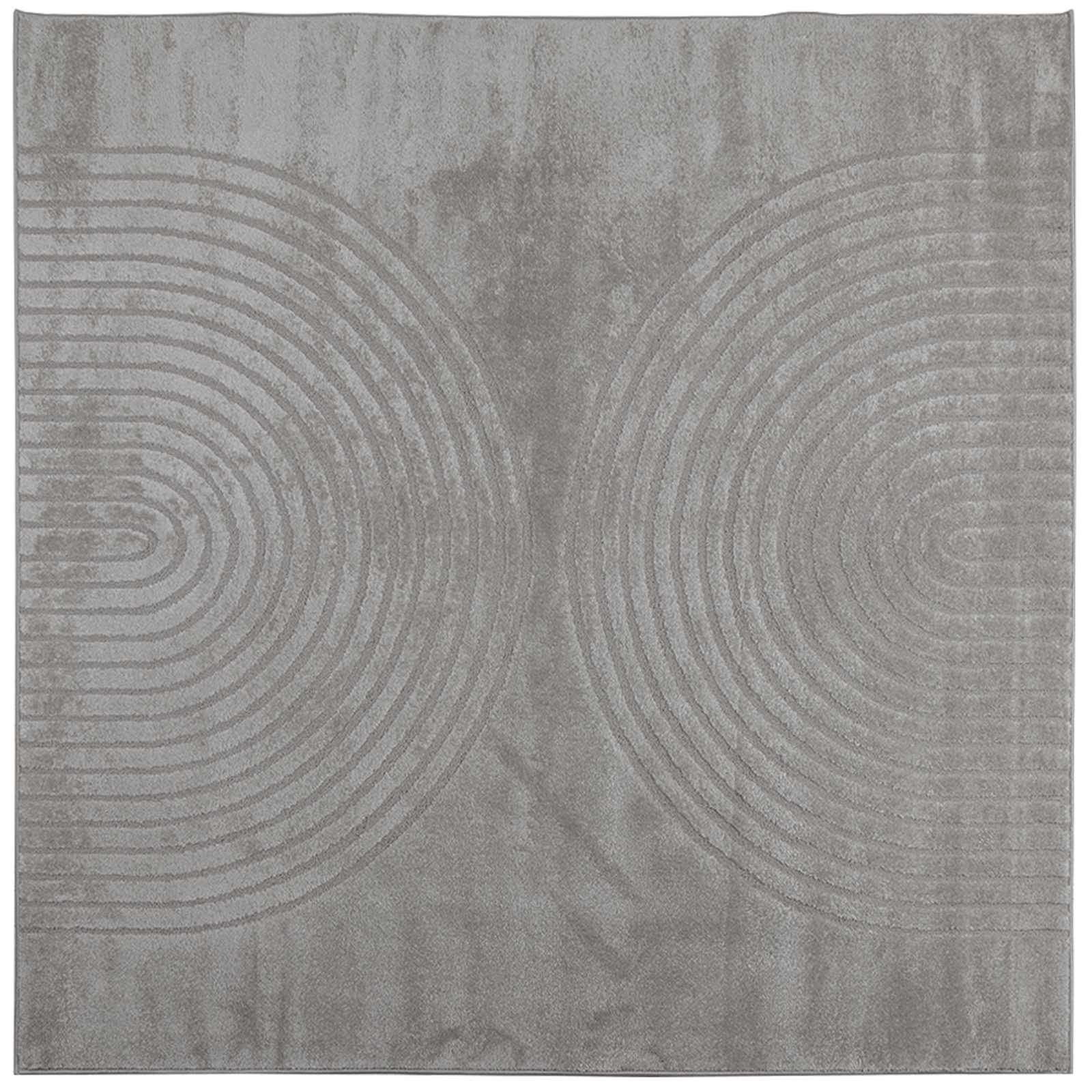 Dywany pokojowe Kwadrat GALATI Szary 120 x 120 cm Poliester