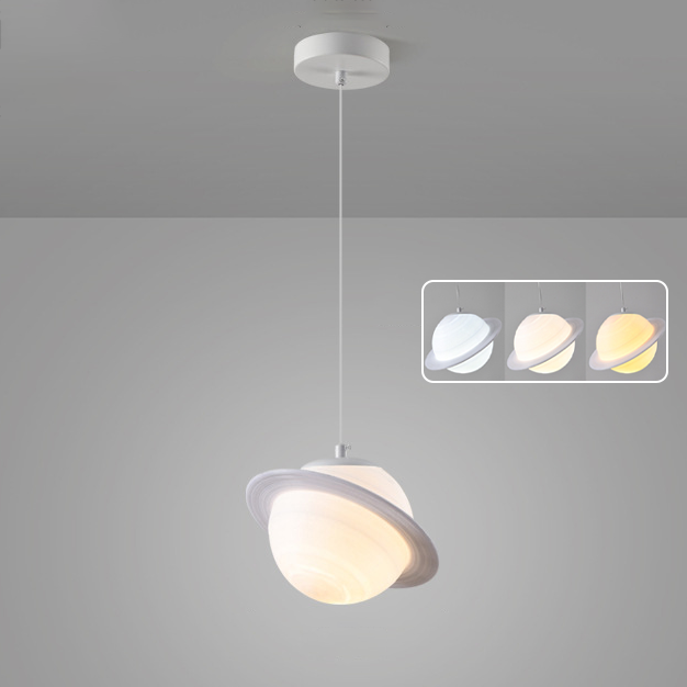 Lustre Creative Planet, lampa wisząca, lampka nocna, plafon wiszący, 3 regulowane temperatury barwowe, regulowana wysokość, 20 cm x 150 cm