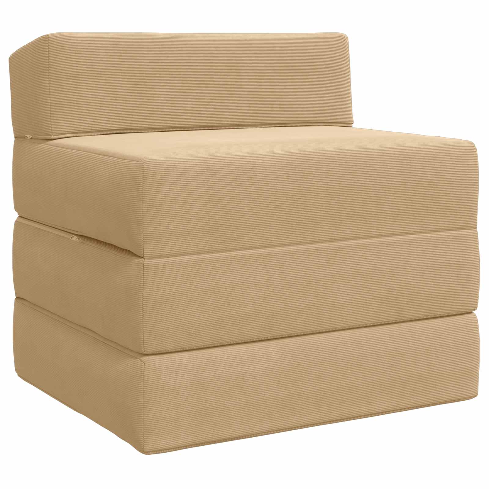 Składana Sofa Łóżko Jasnozielony szary 200 x 70 x 15 cm