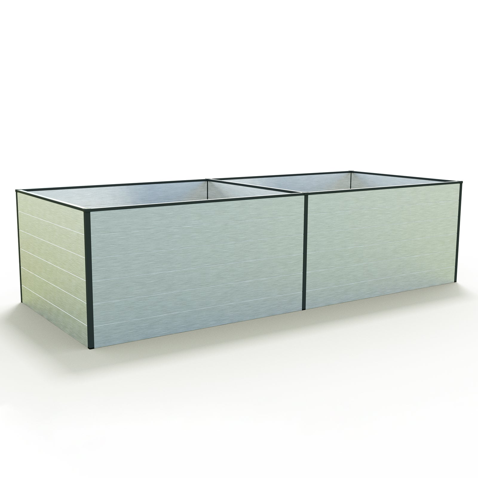 119 x 297 x 77 cm Grzadka podwyzszona, aluminium anodowane