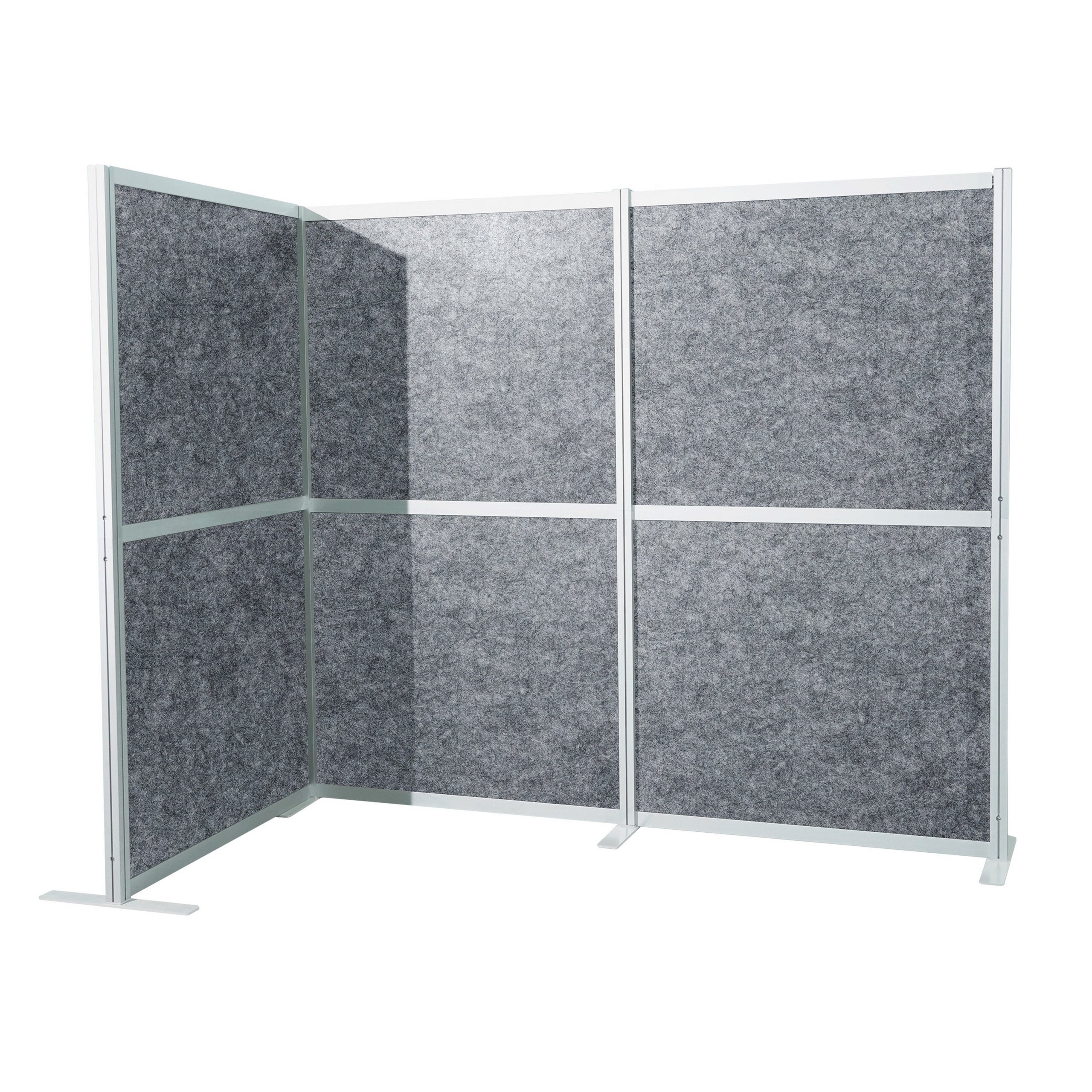 Ścianka akustyczna / ścianka działowa FLEXMIUT MODUL L 167x192 PET szara hjh OFFICE