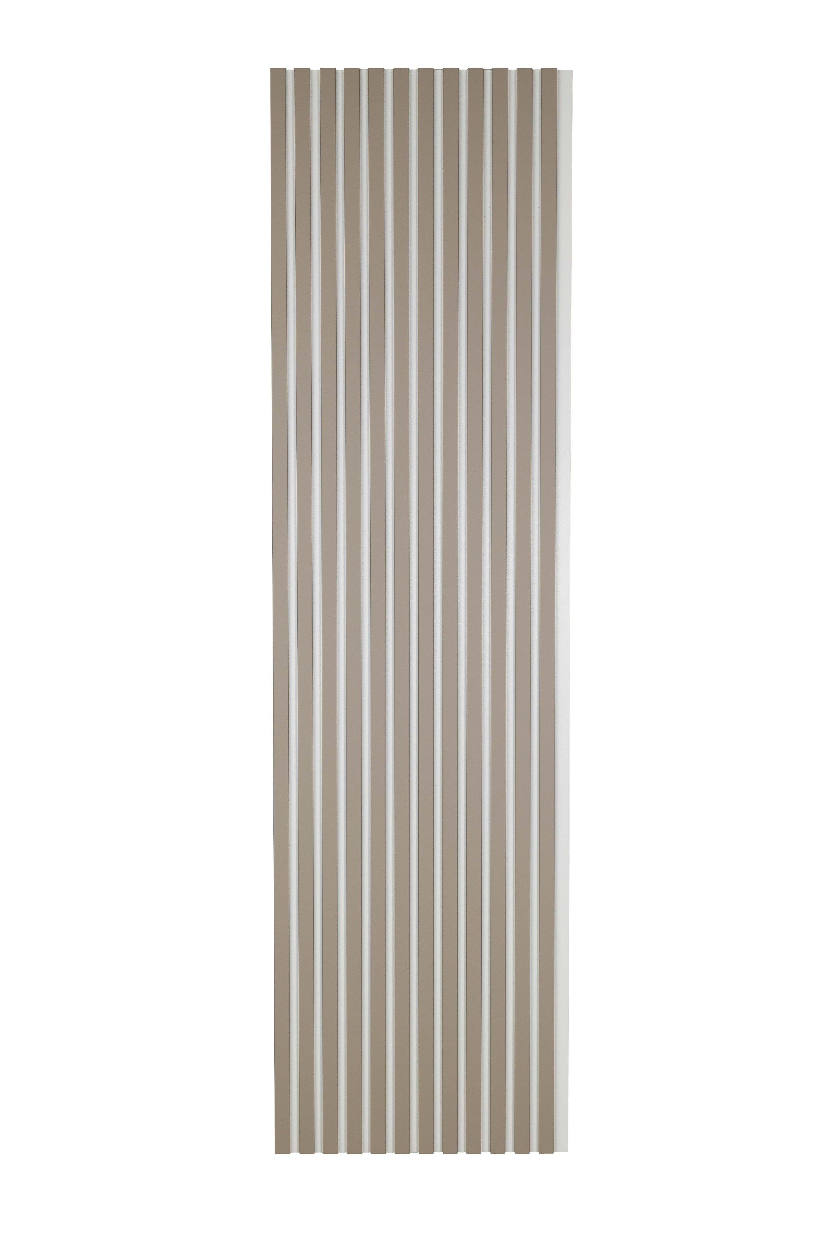 Lamele Ścienne na Białej Płycie SunWood 275x55cm Panel Dekoracyjny Piaskowy 1 szt.