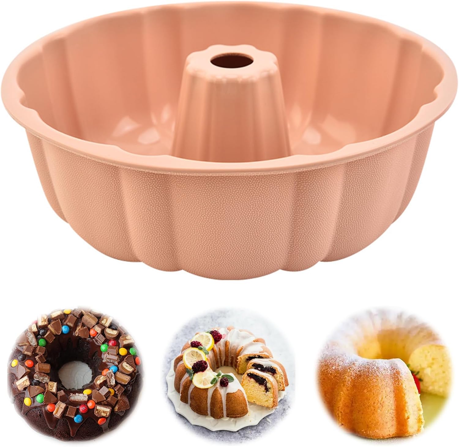 Kouglof mold, 24 cm cake mold, silicone Kouglof mold, rum baba molds, Kouglof molds, Savarin mold, silicone Kouglof mold, for cakes, jelly, bread