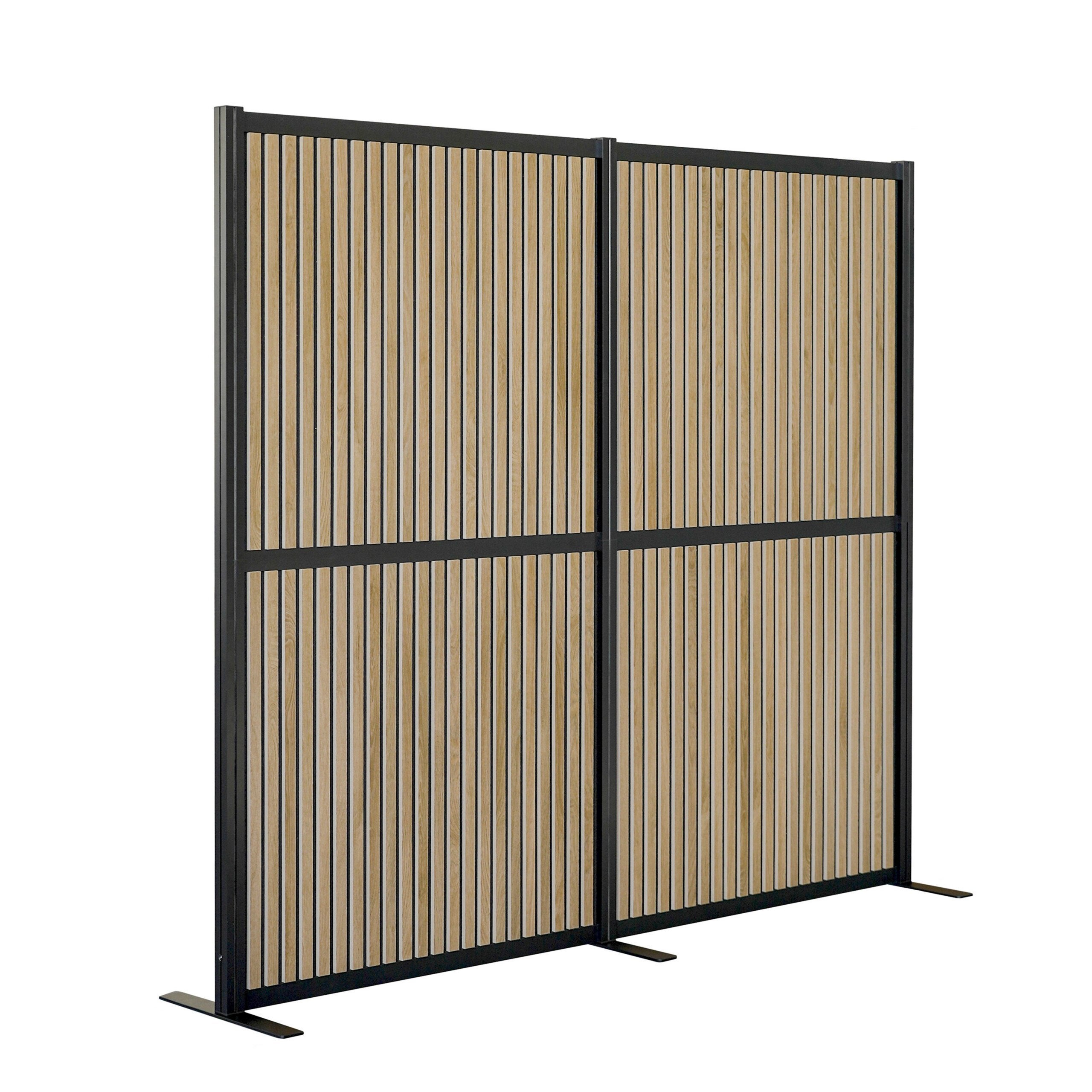 Ścianka akustyczna / ścianka działowa FLEXMIUT MODUL 167x192 PET brązowa / czarna hjh OFFICE