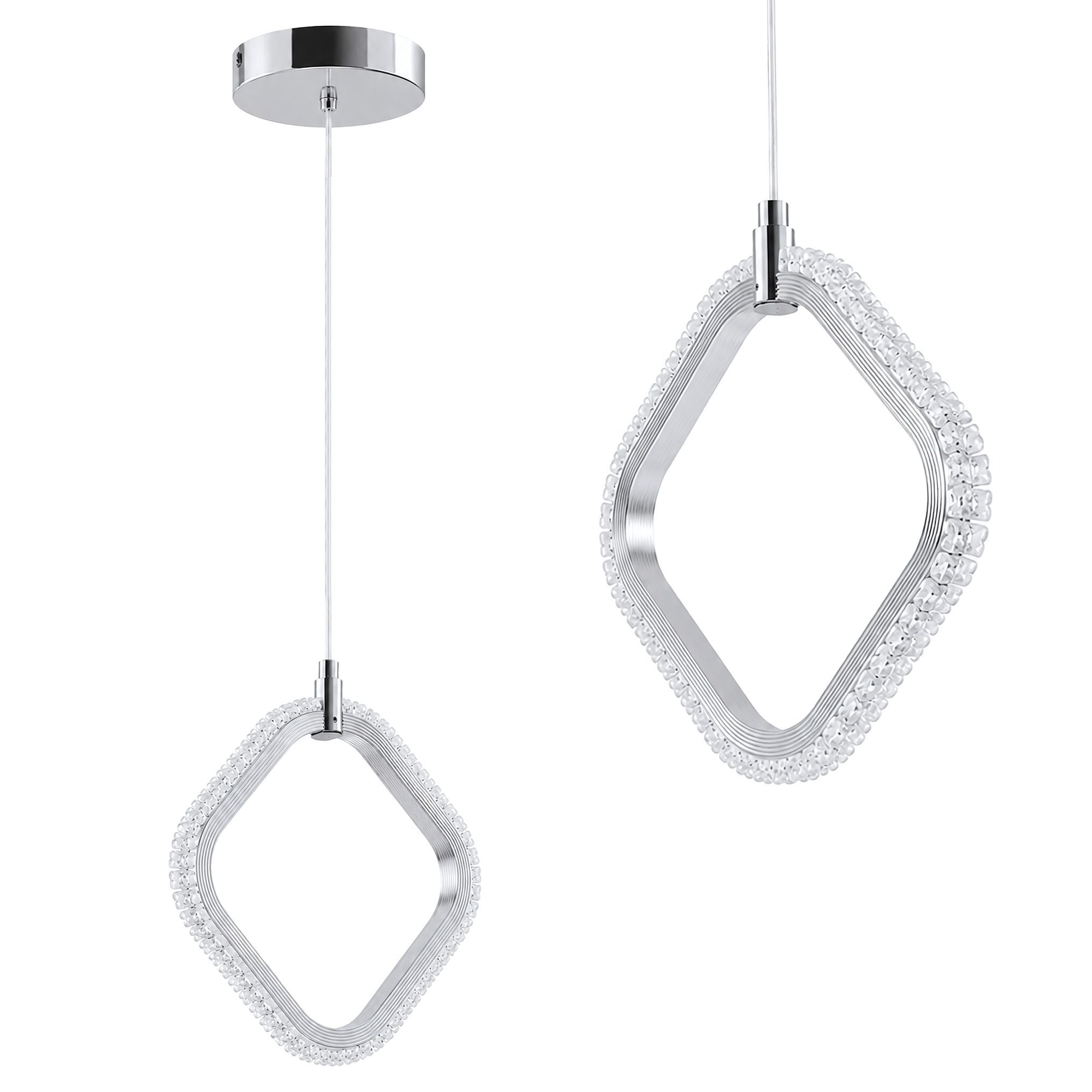 Lampa Sufitowa Wisząca Toolight LED Lhj127-W Chrom
