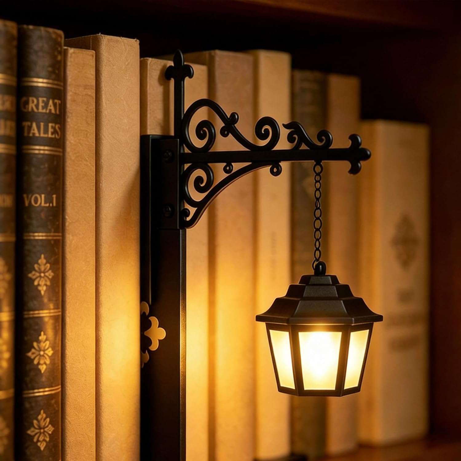 Latarnie biblioteczne, miniaturowe lampy podłogowe w stylu retro, fantazyjne lampy biblioteczne w stylu retro, oświetlenie dekoracyjne