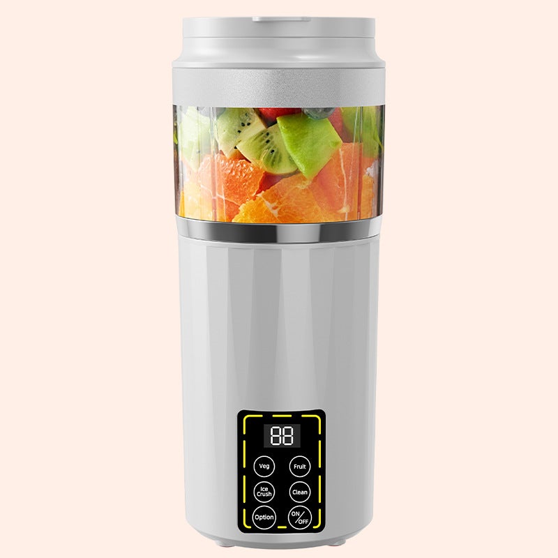 Przenośna sokowirówka do owoców i warzyw – miniaturowa bezprzewodowa sokowirówka o pojemności 460 ml – osobisty blender ładowany przez USB (biały)