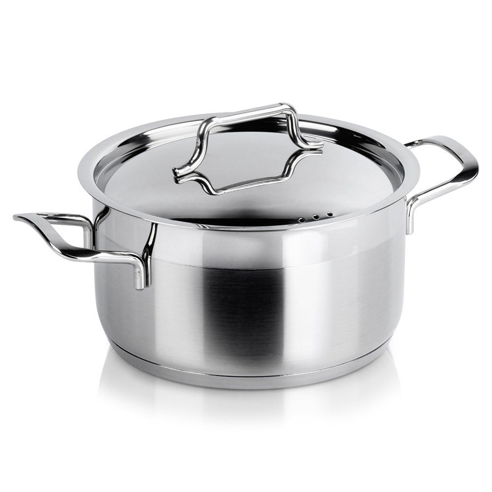 Garnek stalowy z pokrywką ANETT 18 cm, 2,3 l