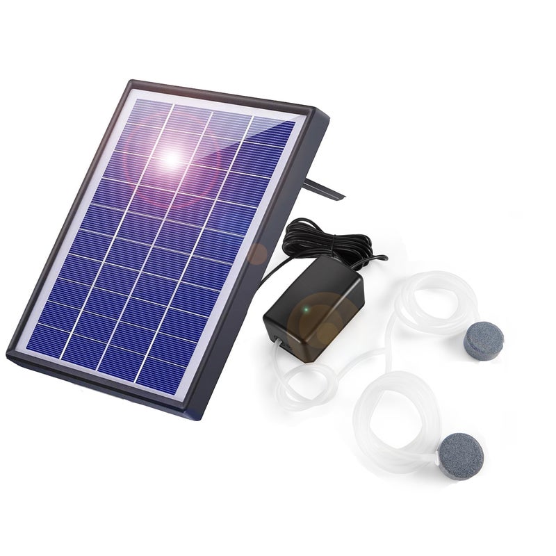 Solarna pompa wodna, solarna pompa tlenu, pompa tlenu do akwarium AC i DC, zewnętrzna pompa tlenu do wędkowania w akwarium