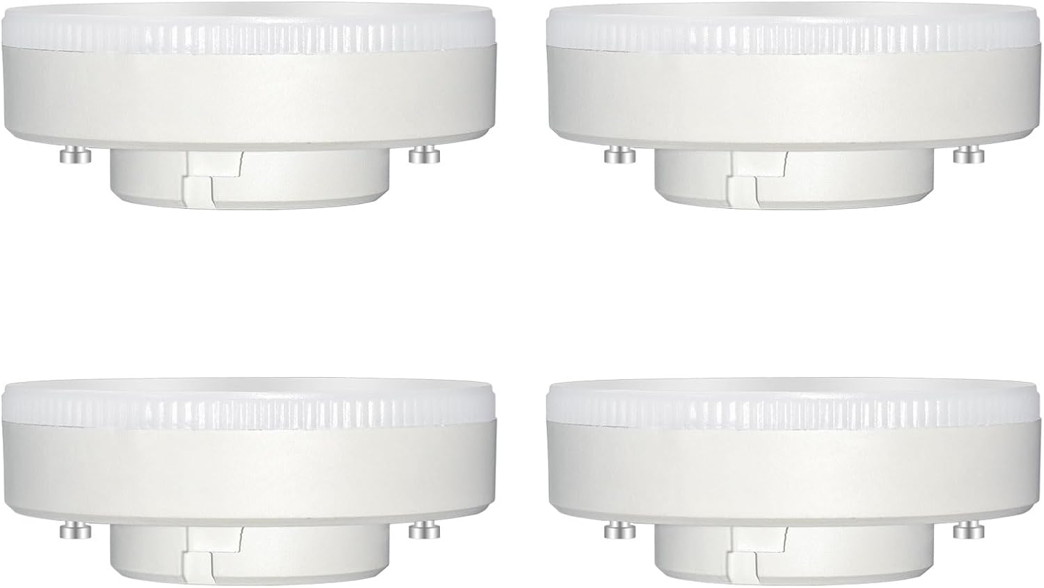 Żarówka LED GX53 9W, ciepła biel 3000K, 800 lm, 180°, 220-240V, zamiennik CFL/halogenów, do szafek, nieściemnialna, 4 szt. – klasa E