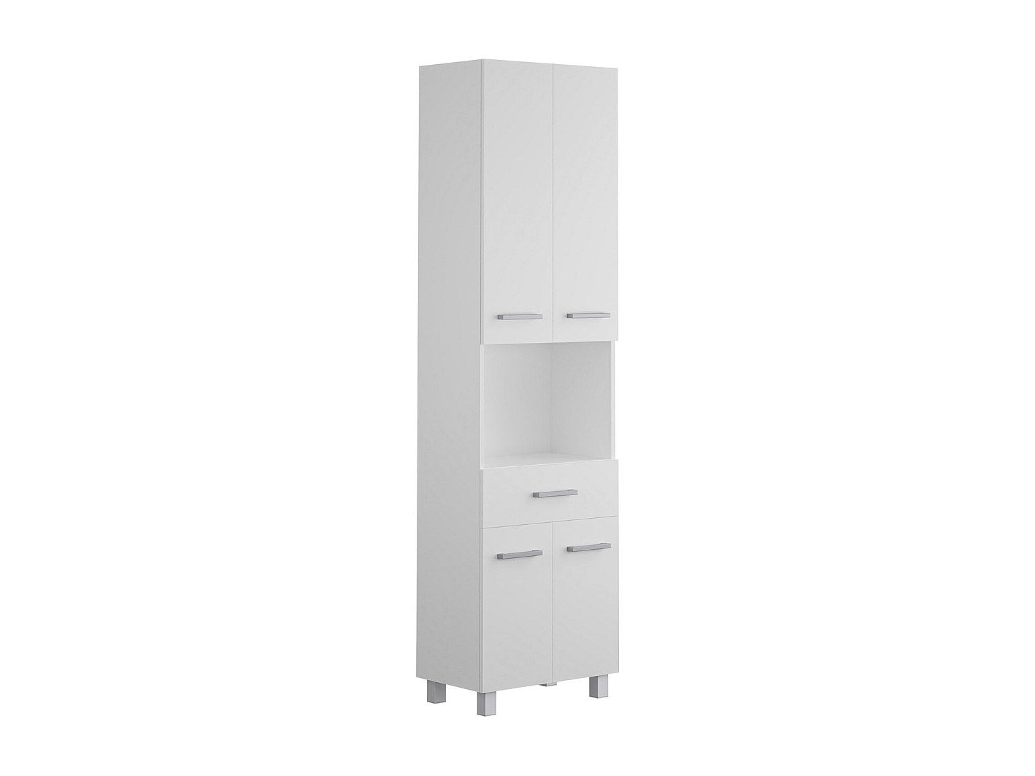 Słupek łazienkowy stojący - 180 cm - Biały - MINELA