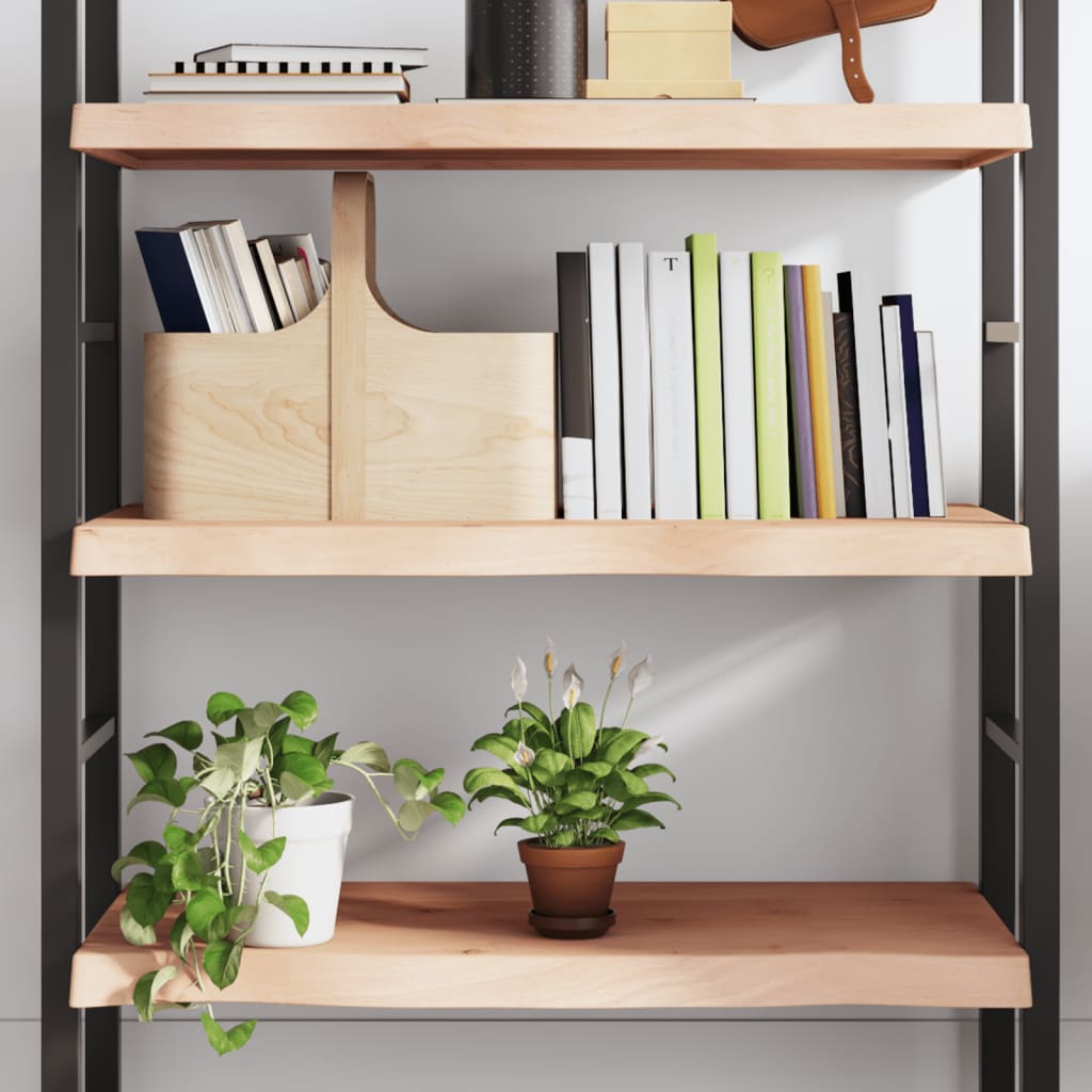 vidaXL Półka, 100x60x(2-6) cm, surowe lite drewno dębowe