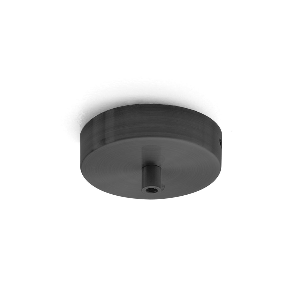 Okrągła metalowa rozeta sufitowa Alice Black IP20 do lamp wiszących - nowoczesna podstawa sufitowa, mocowanie centralne, łatwy montaż