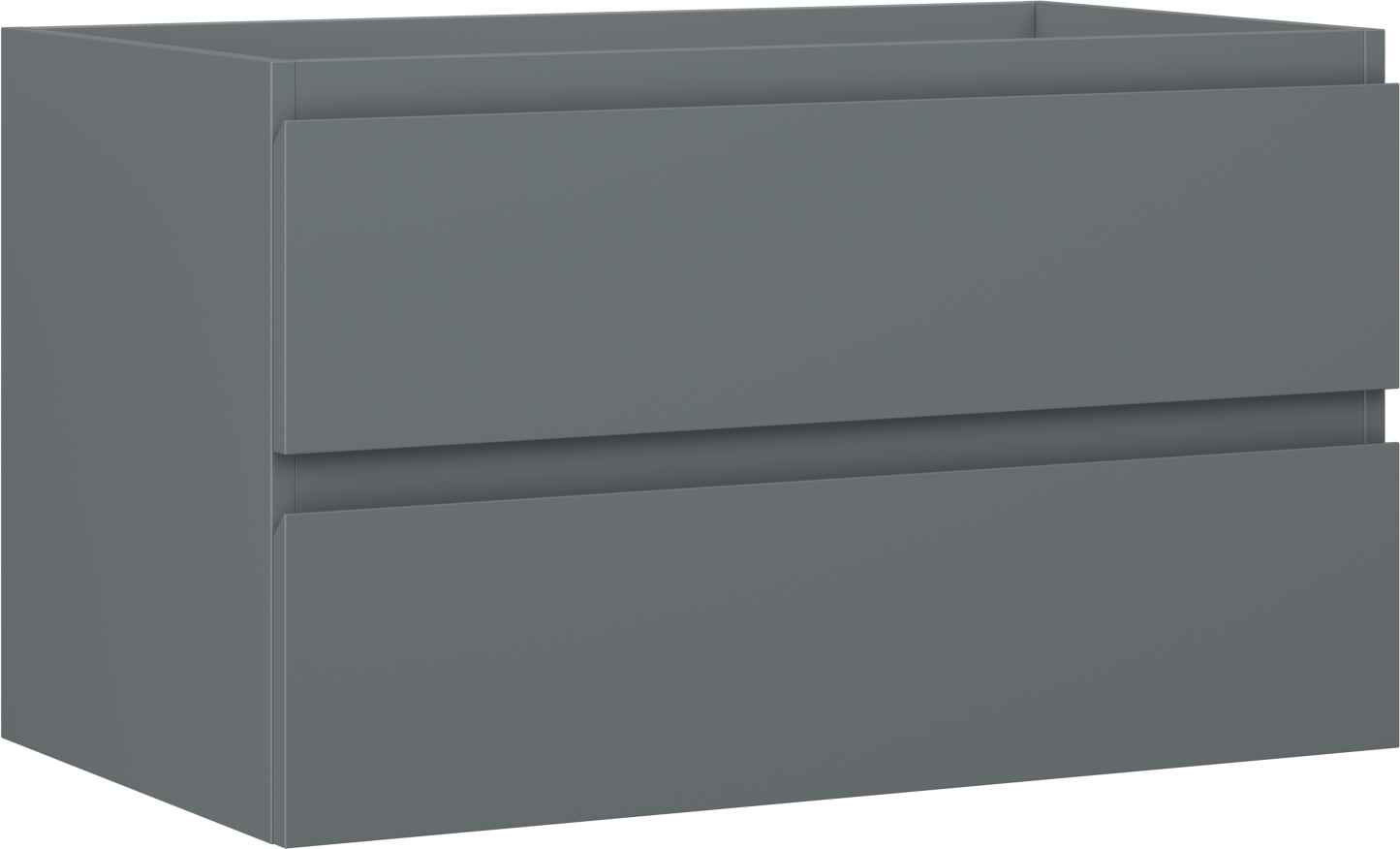 Mexen Orio szafka łazienkowa podumywalkowa 80 cm, 2 szuflady, grafit mat - 91A10-08047-2-BFF66