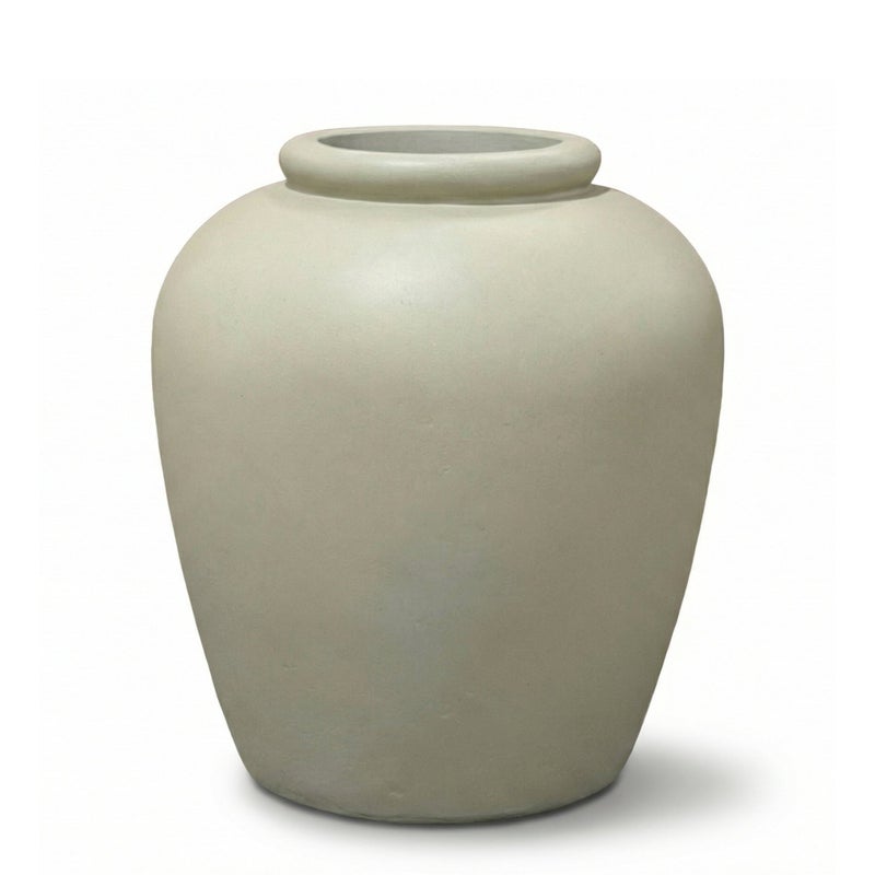 Donica betonowa Provencelia ORIGIN Beżowy, sred.43 x H48 cm, mrozoodporna, nowoczesna, architektoniczna