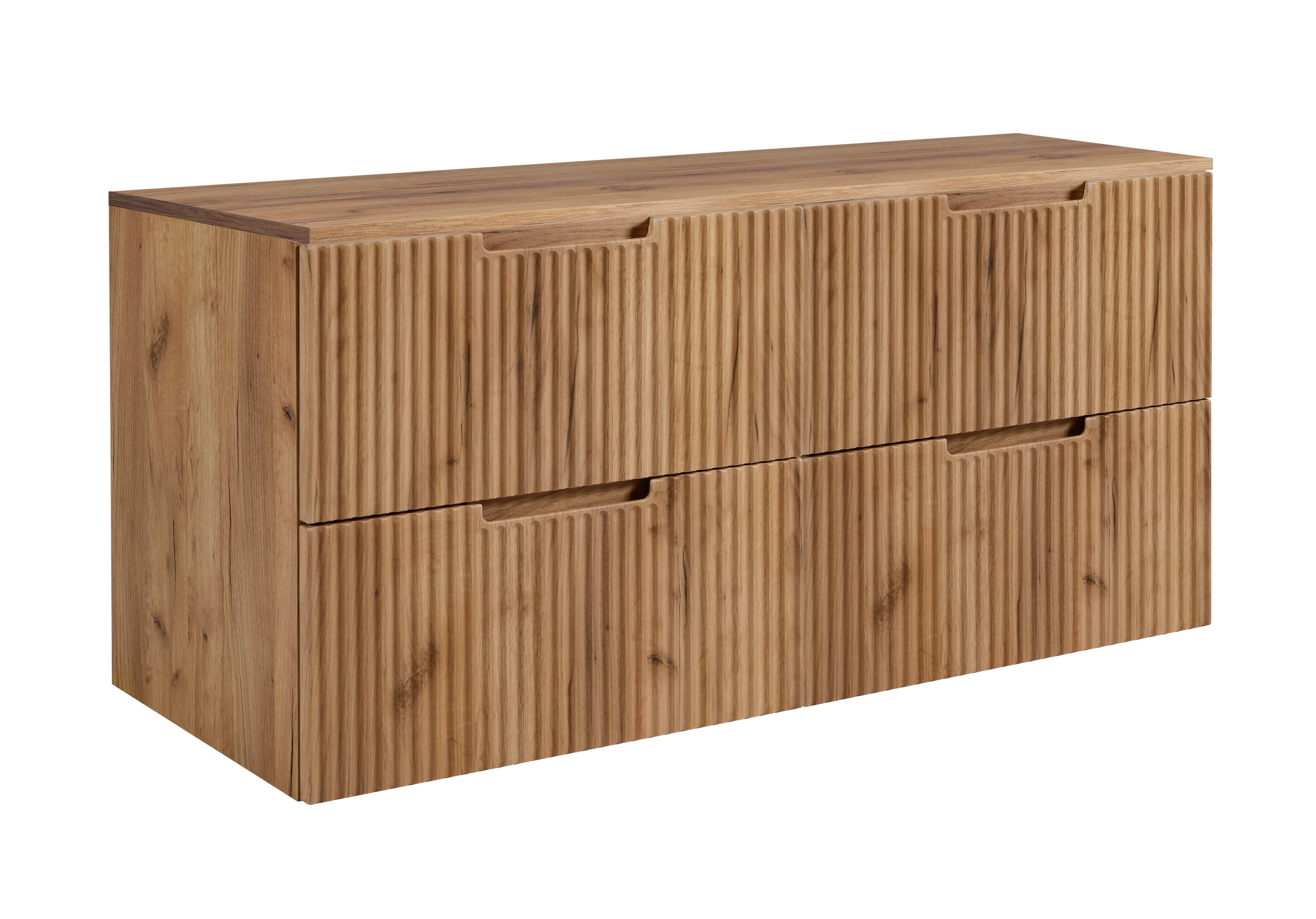 Szafka łazienkowa, dąb Craft, 120 (2 x 60) x 58,6 x 46 cm