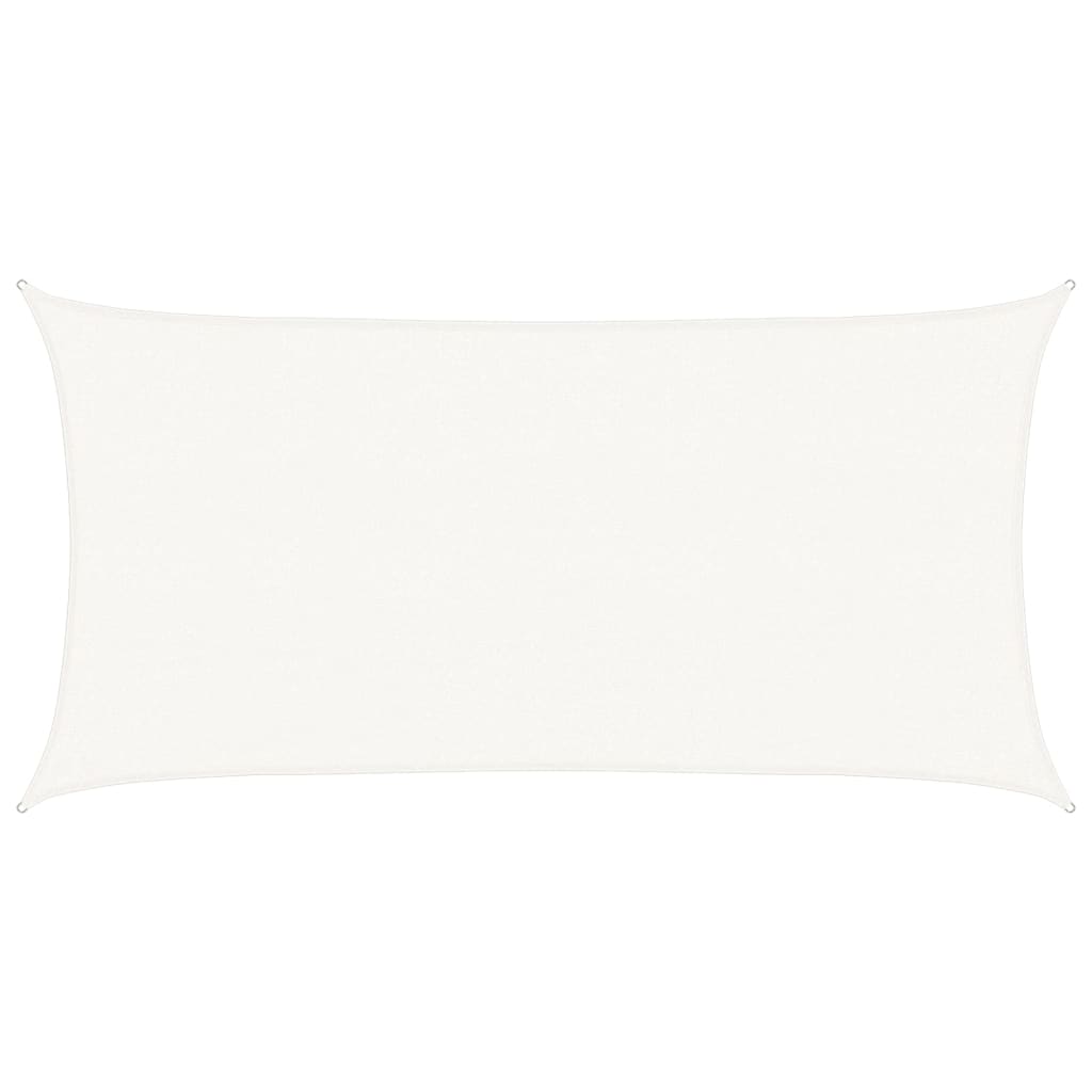 Żagiel przeciwsłoneczny biały 160 g/m² 2,5 x 5 m HDPE