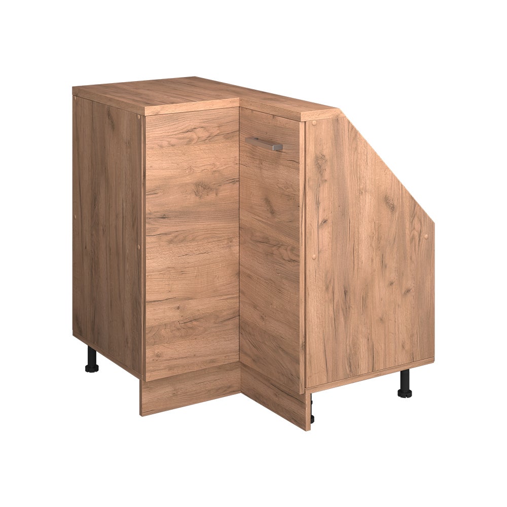 Vicco Szafa skosna Szafka narożna Rion, Złoty dąb energetyczny, 75.6 x 81.6 cm z 1 drzwiami