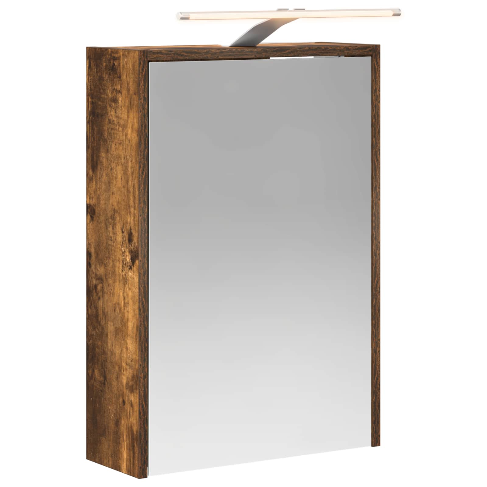 Szafka z lustrem do łazienki Dąb wędzony 43 x 16 x 62.5 cm
