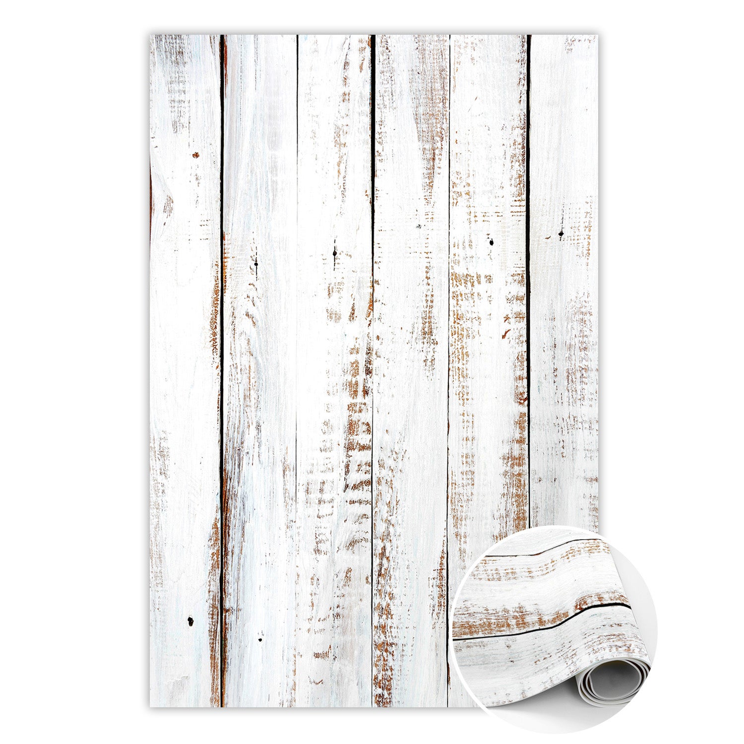 Dywan winylowy rustykalne drewno, mata winylowa naturalne deski do wnętrz 60x90 cm – Tulup
