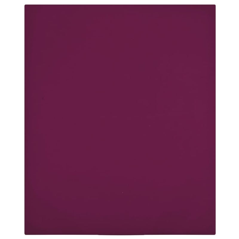 Prześcieradła, 2 szt., bordowe, 160x200 cm, dżersej bawełniany vidaXL