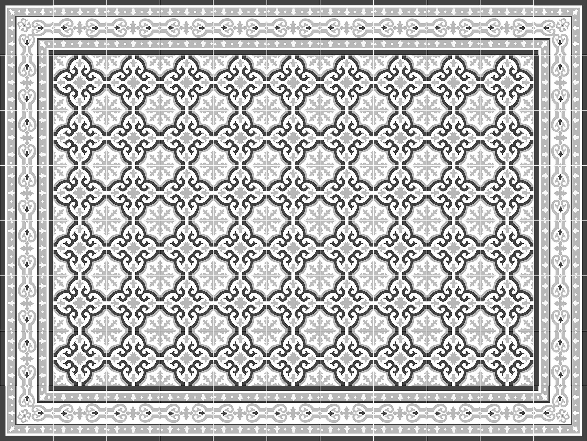 Dywan winylowy Colette 100x133 cm - antypoślizgowy PVC, winyl do kuchni lub salonu, zmywalny, wodoodporny styl