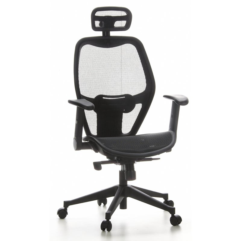 Krzesło biurowe / krzesło wykonawcze AIR-PORT mesh black hjh OFFICE