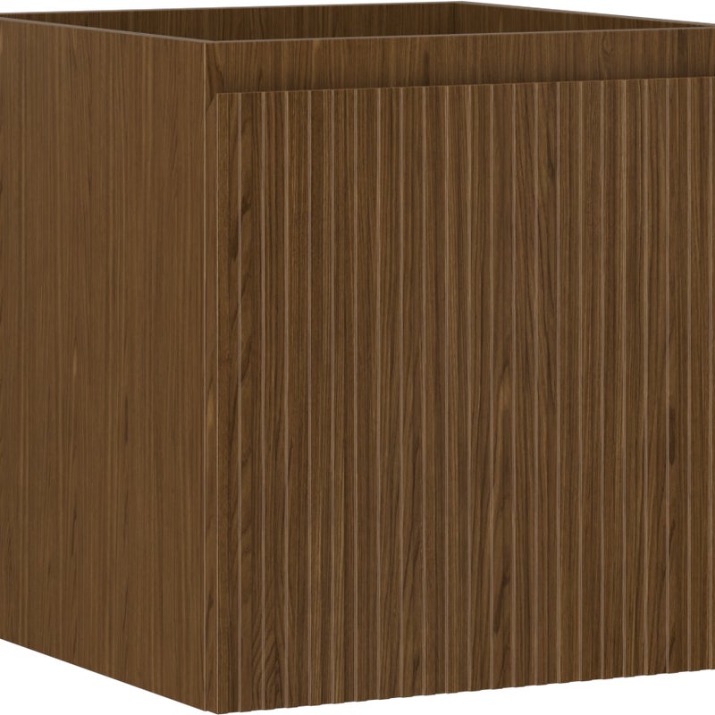 Mexen Rivel szafka łazienkowa podumywalkowa 45 cm, 1 szuflada, ryflowana , orzech - 91A20-04547-1-BF86