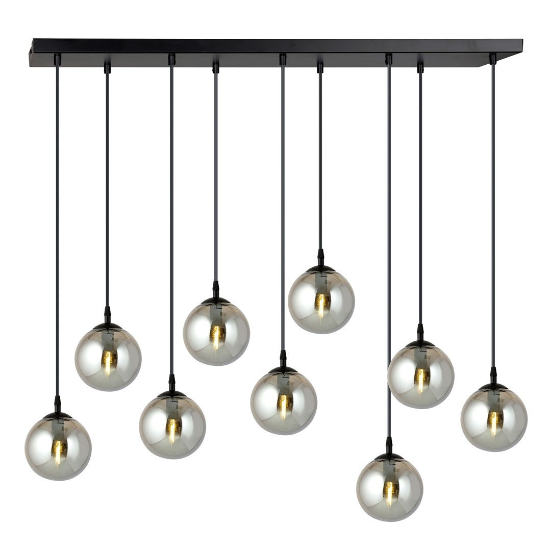 Żyrandol Emibig 9xE14 40W COSMO 9 BL/GRAFIT 712/9