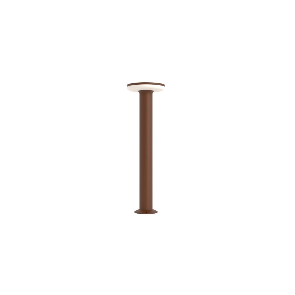 Lampa sygnalizacyjna zewnętrzna 60cm z aluminium i poliwęglanu IP65 LED 12W 4000K - Corten