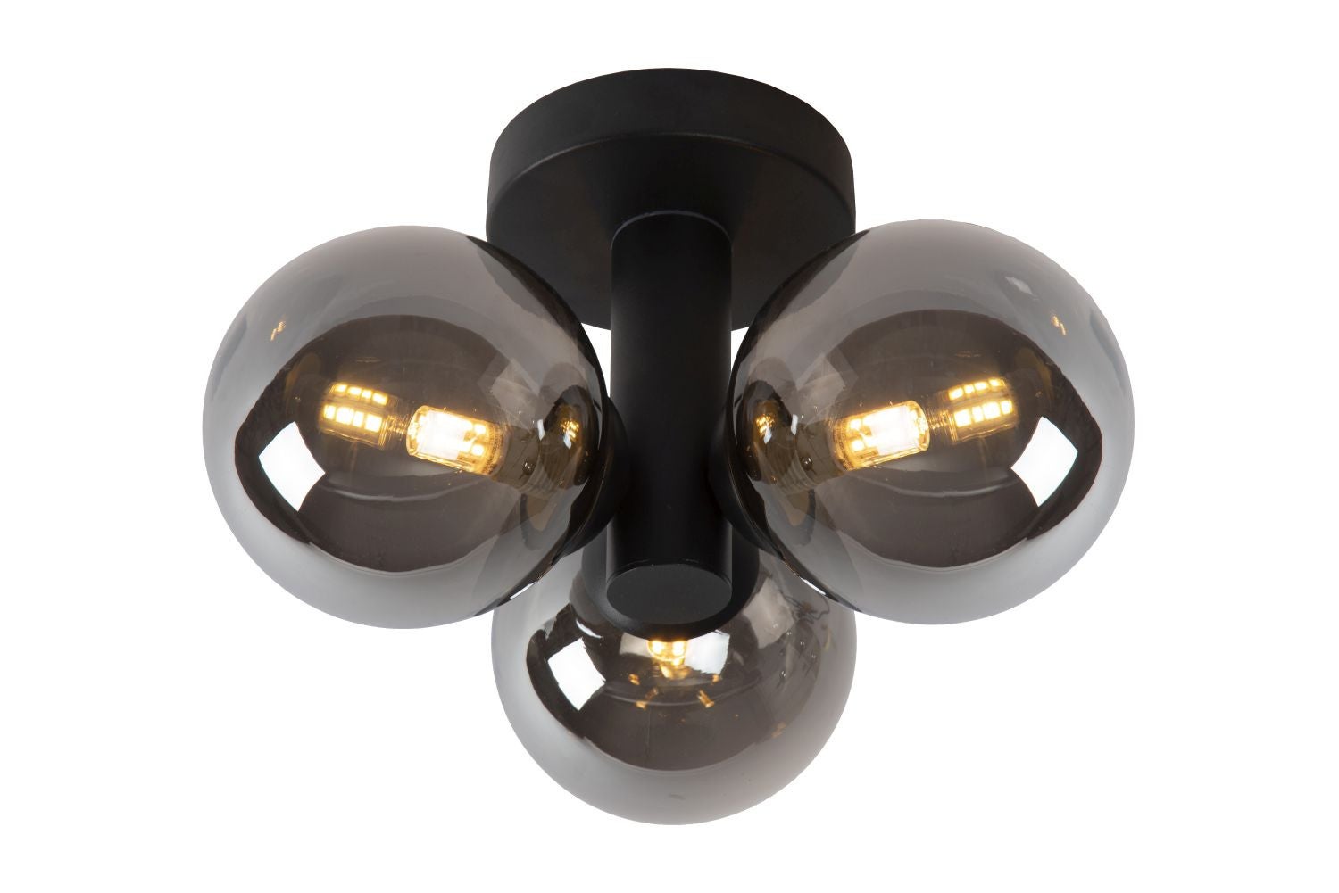 Lampa sufitowa TRUDY czarna 3xG9x40W metal wym:18x28x28cm IP44 Lucide