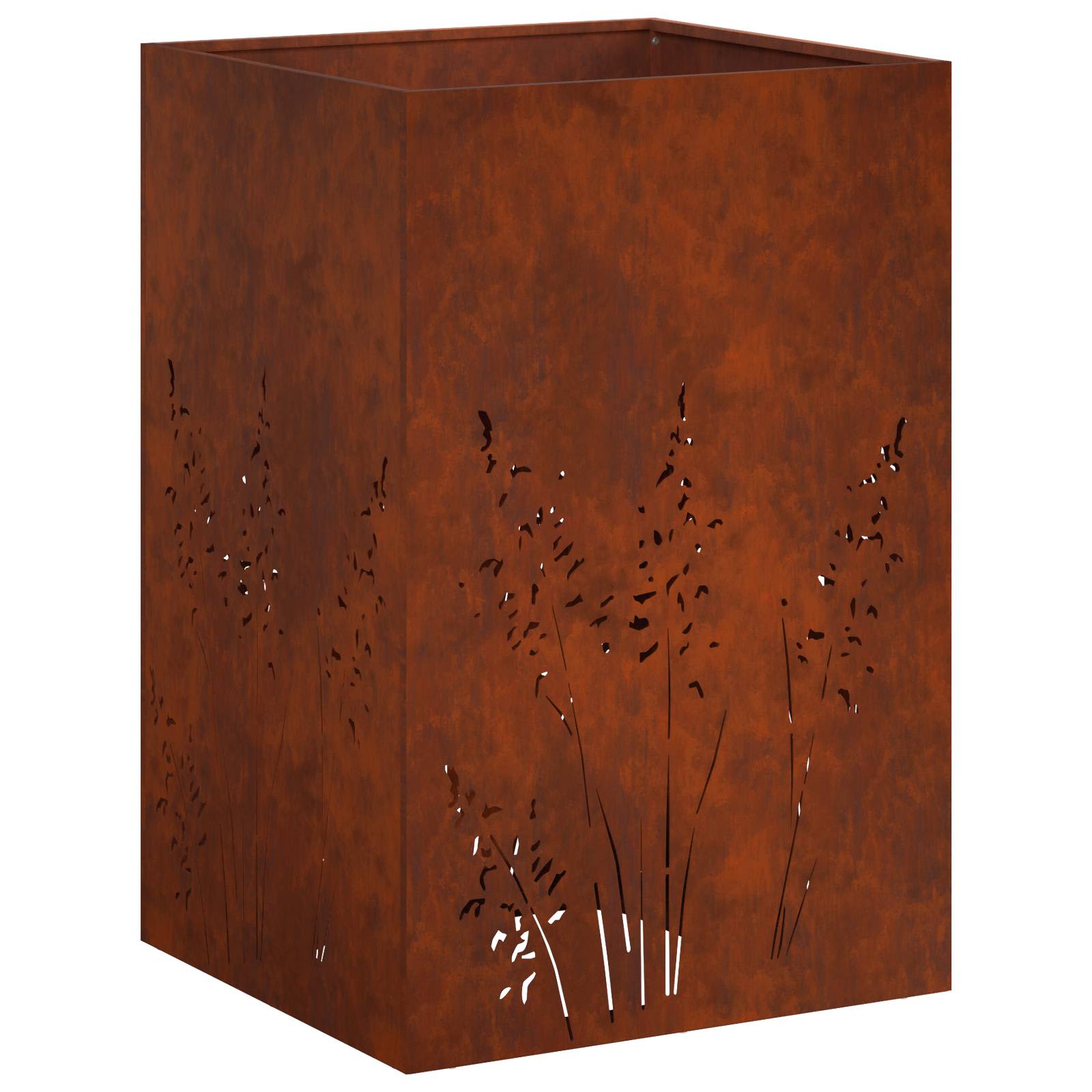 Donica Ogrodowa Corten 50x50x75 cm Rdzawa na Taras na Balkon