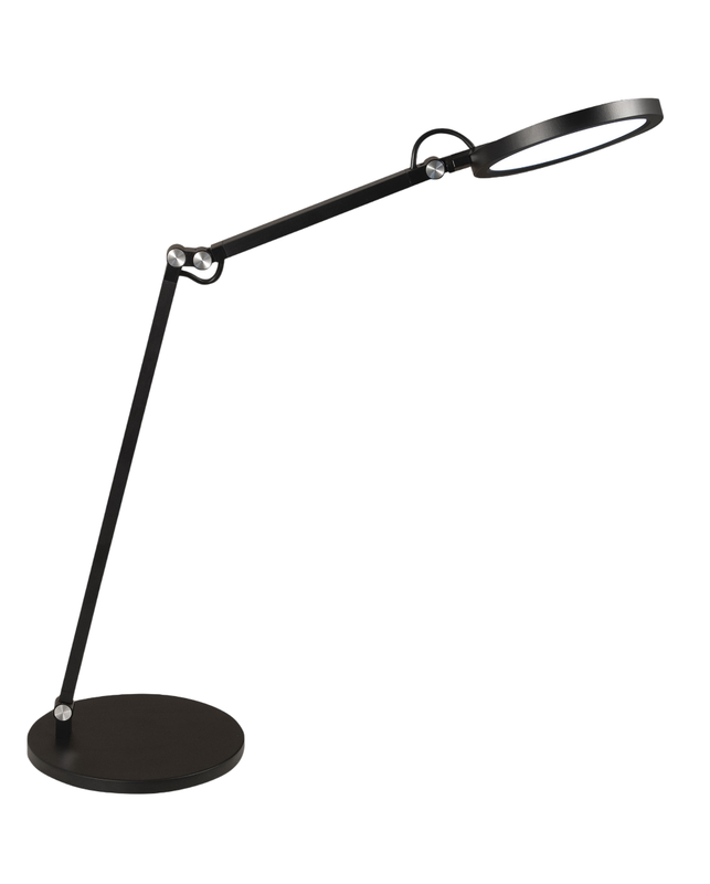 Regina Fabas Luce lampa stołowa LED czarna, regulowana, dotykowa, 9 W, ściemnialna CCT 3000-6000 K