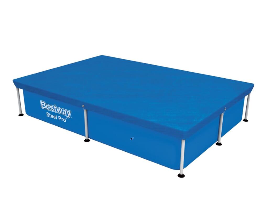 Bestway 58103 Prostokątna stalowa pokrywa basenowa Flowclear do profesjonalnych basenów, odpowiednia do profesjonalnych basenów o wymiarach 7 stóp i 3
