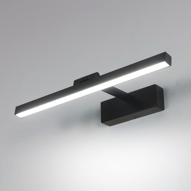 Oświetlenie lustra łazienkowego 8W 1100LM 85-265V, 40cm, kinkiet łazienkowy LED, zimna biel 6500K, czarny